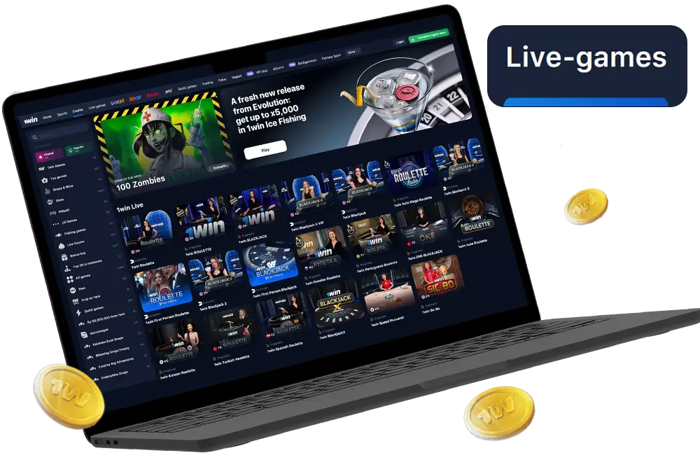 1win Live game casino