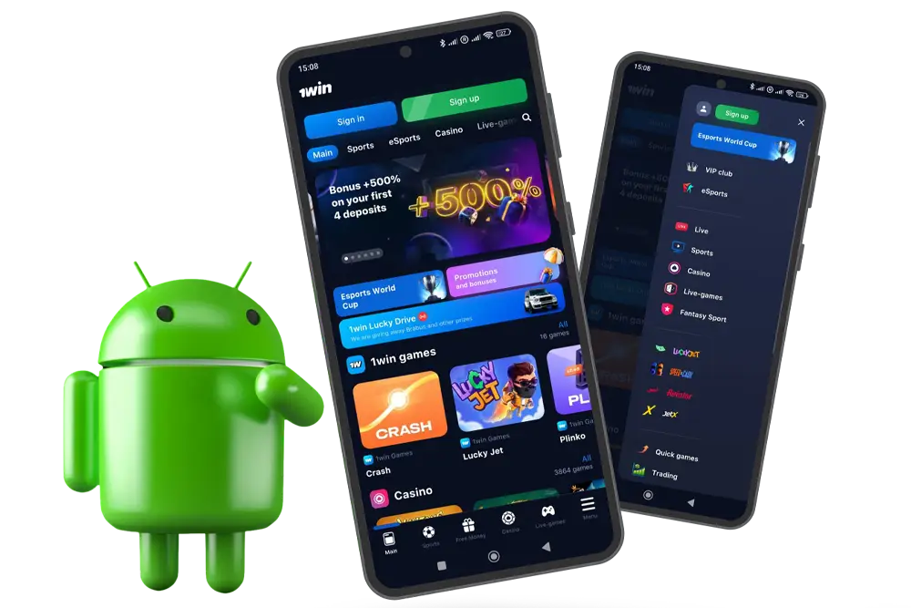 Official 1win app for Android