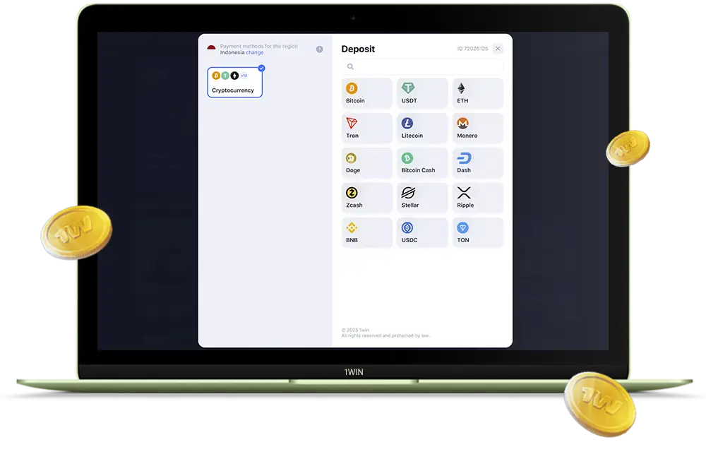 Deposit Options at 1win Indonesia