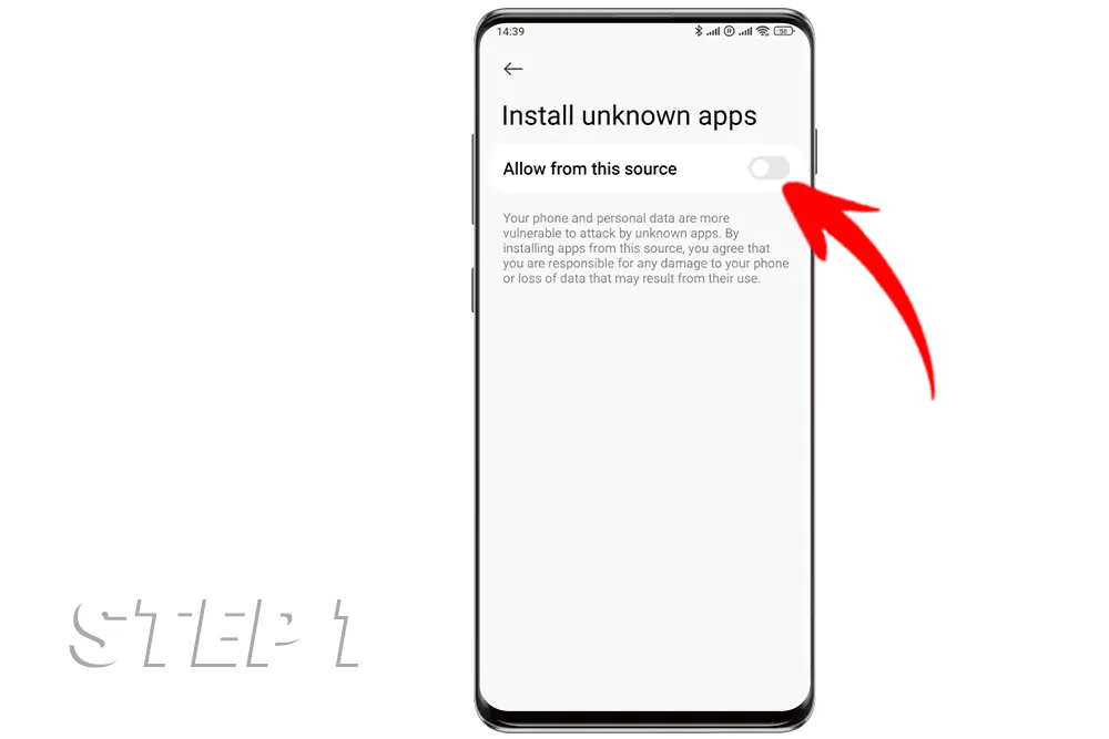 Step 1 Install 1win APK